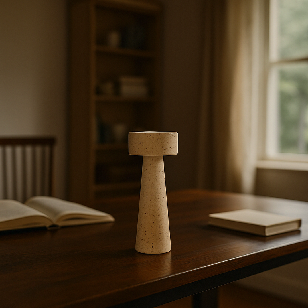 Trawertynowa Lampa Stołowa | Stylowa