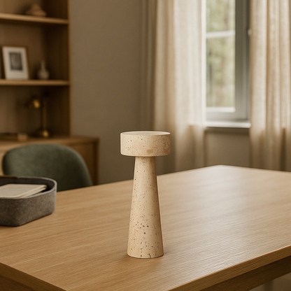 Trawertynowa Lampa Stołowa | Stylowa
