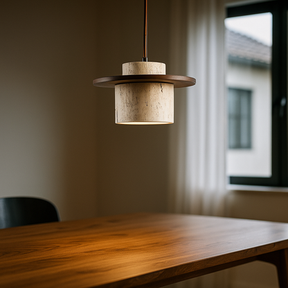 Rzeźbiarska Lampa Wisząca | Japandi