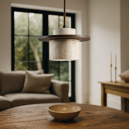 Rzeźbiarska Lampa Wisząca | Japandi