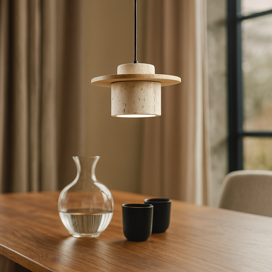 Rzeźbiarska Lampa Wisząca | Japandi