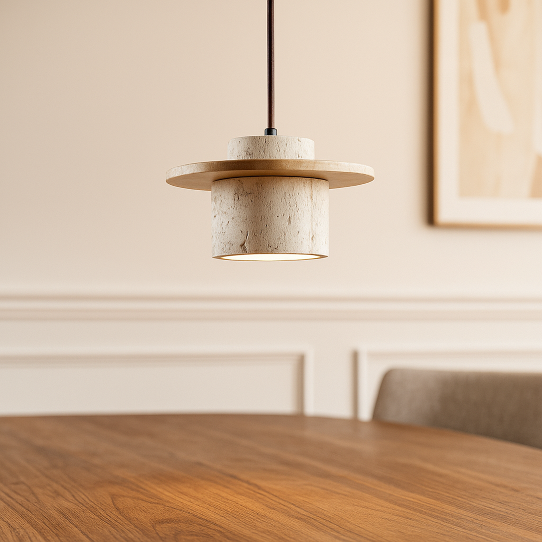 Rzeźbiarska Lampa Wisząca | Japandi