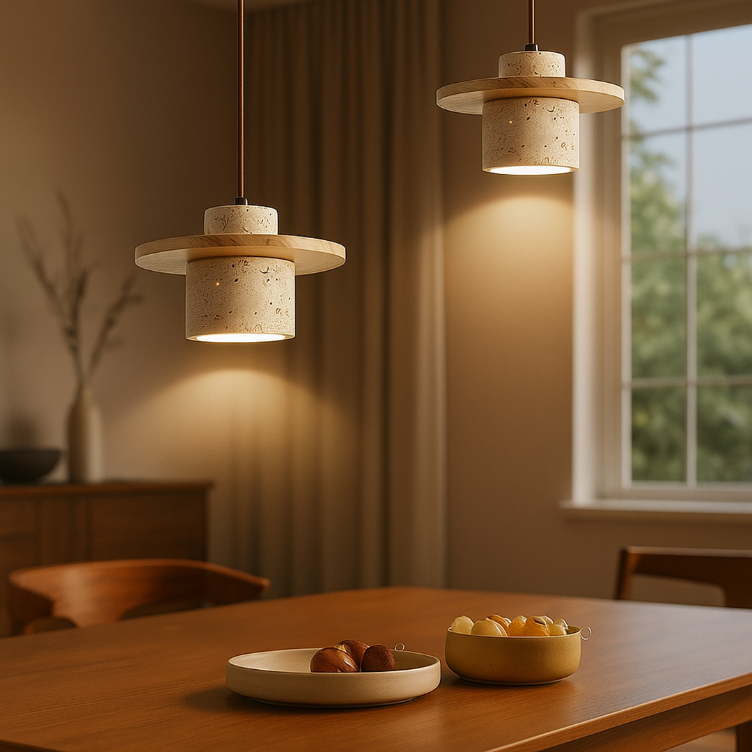 Rzeźbiarska Lampa Wisząca | Japandi