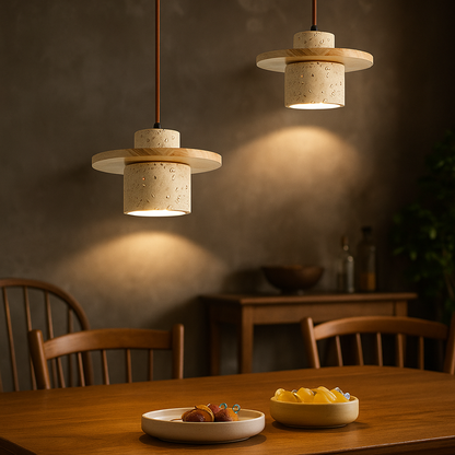 Rzeźbiarska Lampa Wisząca | Japandi