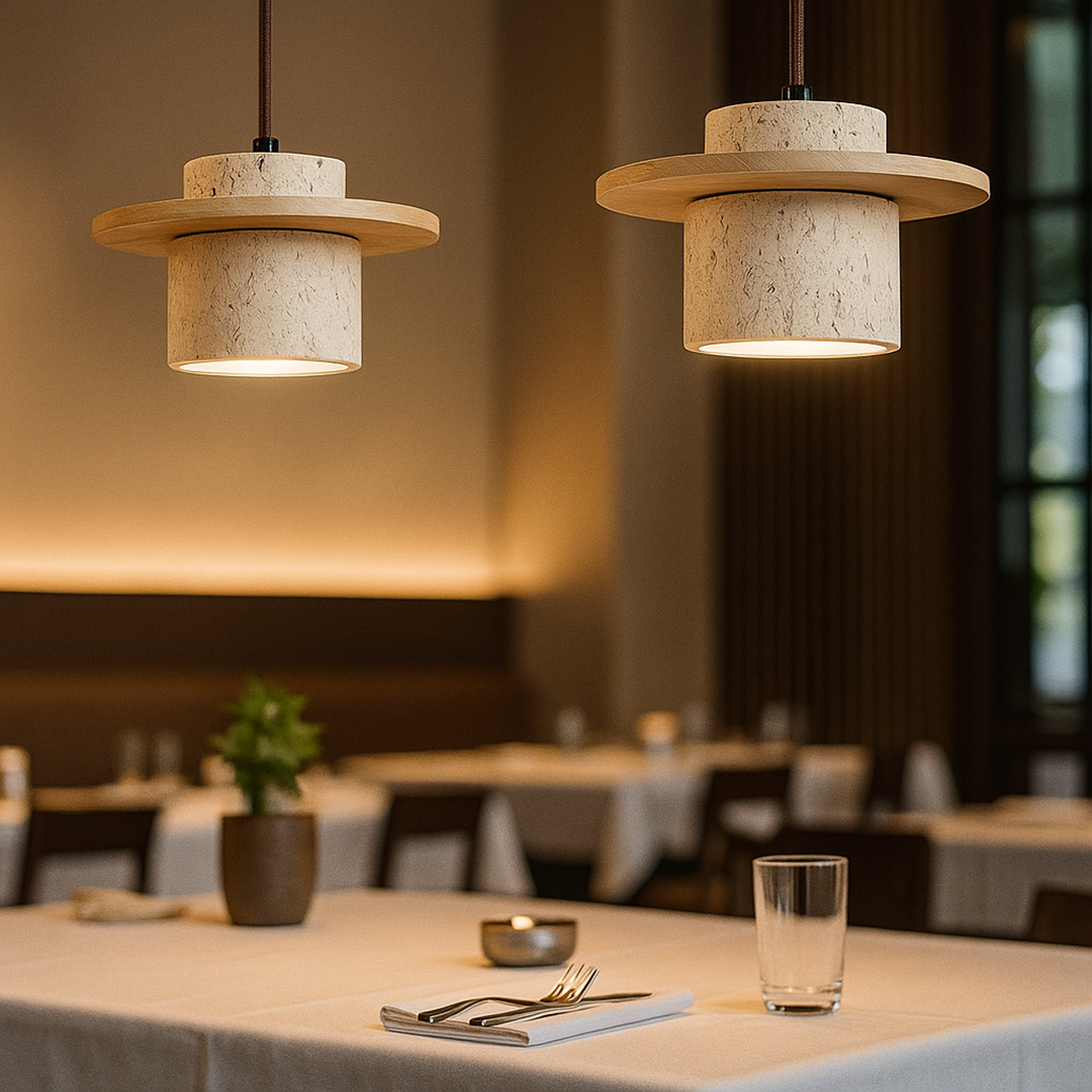 Rzeźbiarska Lampa Wisząca | Japandi