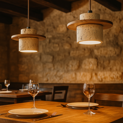 Rzeźbiarska Lampa Wisząca | Japandi