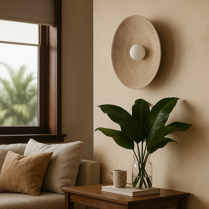 Lampa Ścienna w Stylu Japandi | Nowoczesna