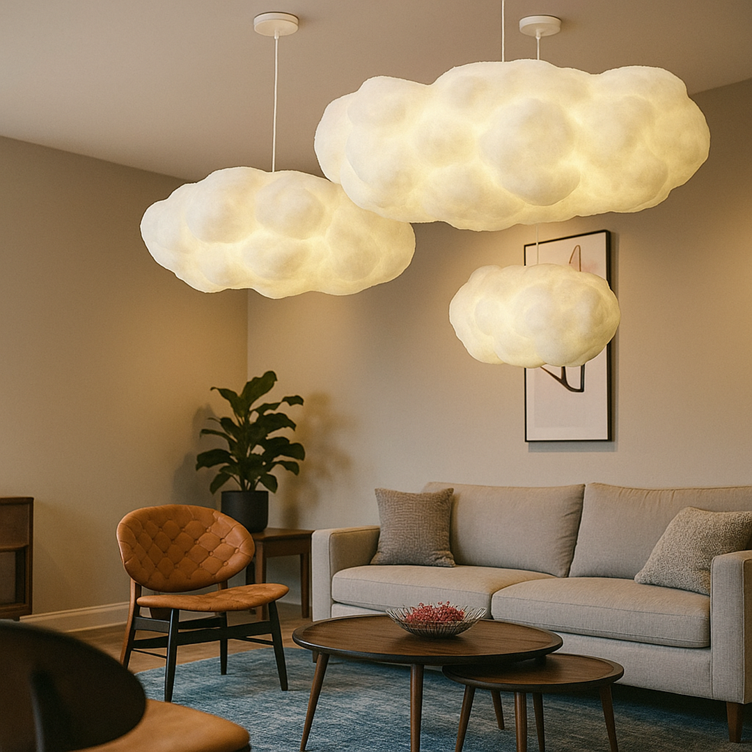 Nowoczesna Lampa Wisząca | W Kształcie Chmury