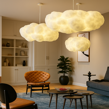 Nowoczesna Lampa Wisząca | W Kształcie Chmury