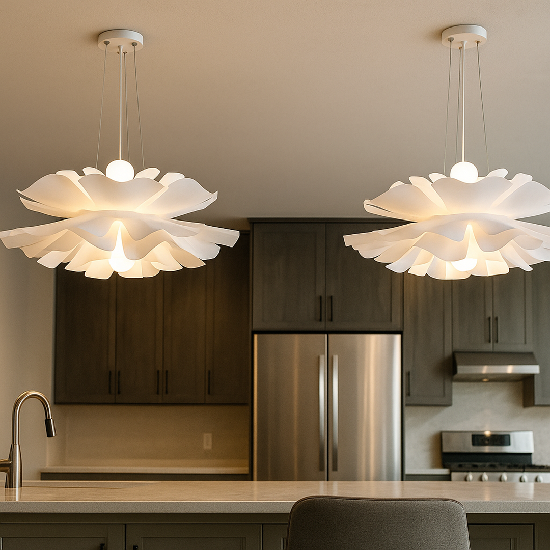 Lampa Wisząca Inspirowana Kwiatem | Styl Japandi