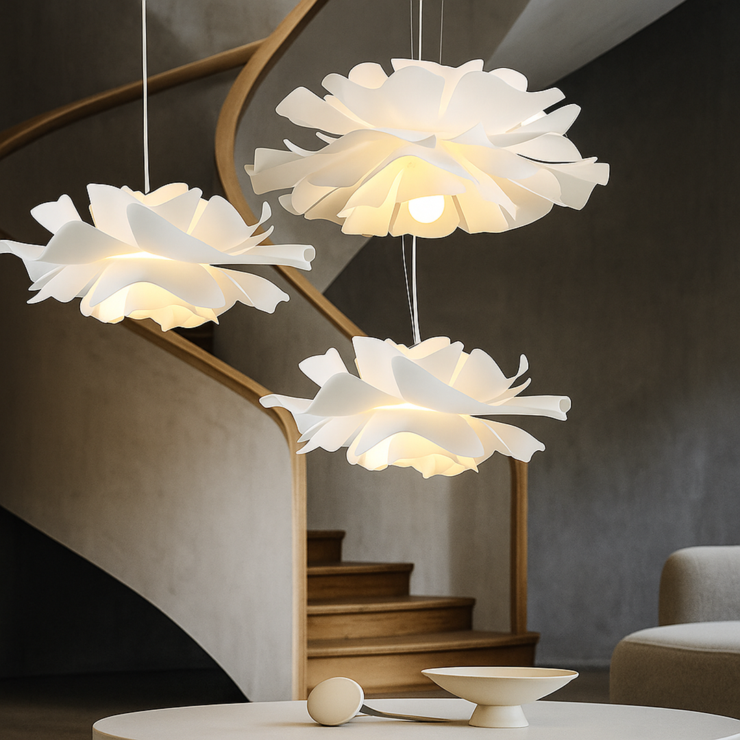 Lampa Wisząca Inspirowana Kwiatem | Styl Japandi