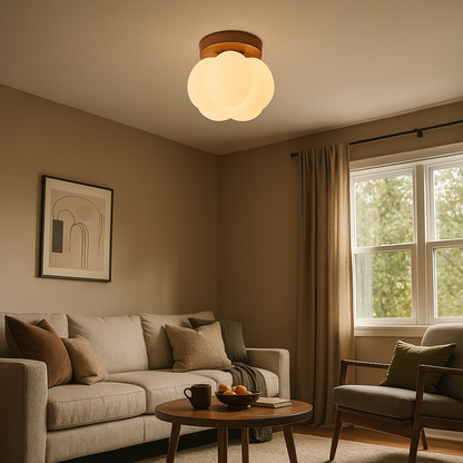 Lampa Sufitowa W Kształcie Dyni | Sypialnia