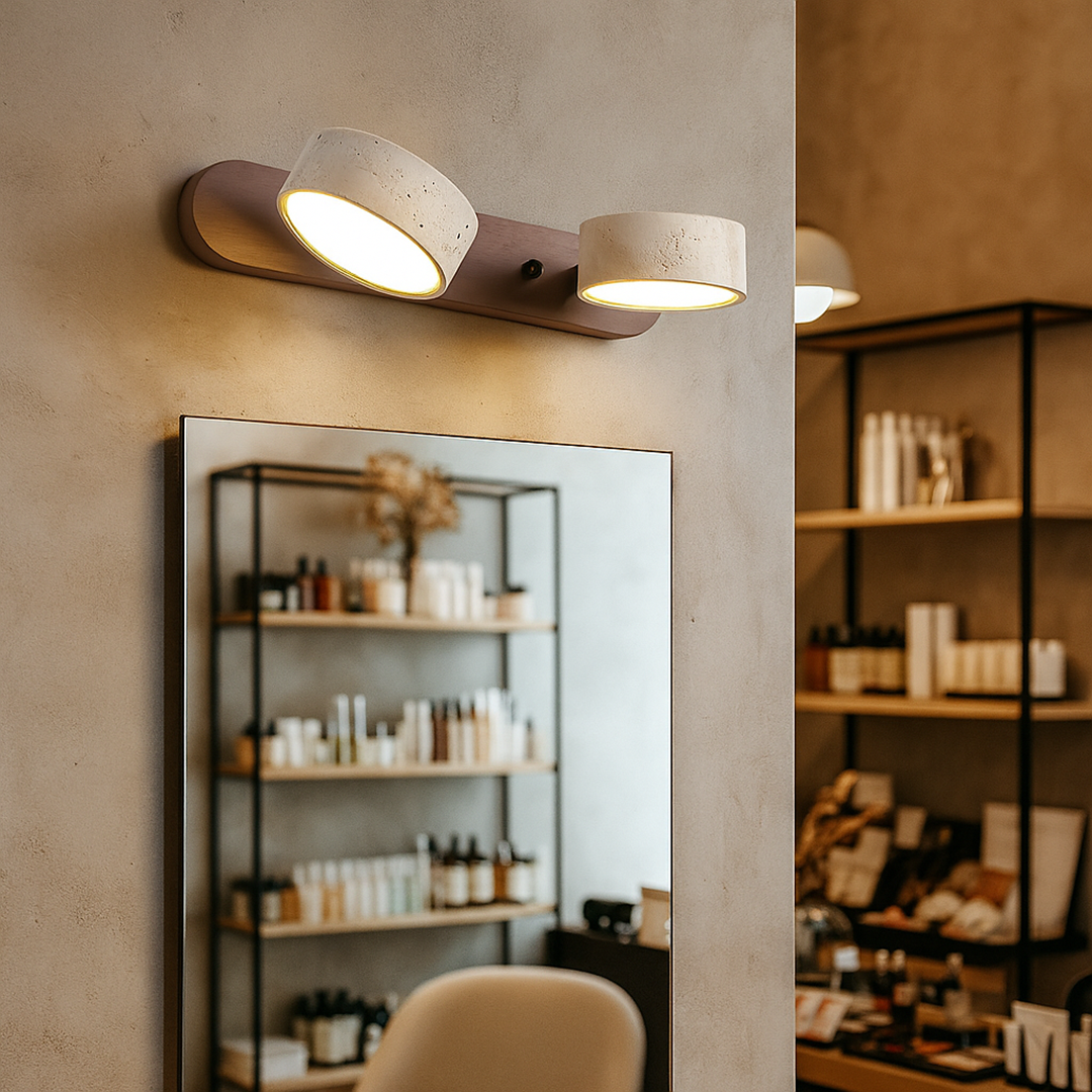 Trawertynowa Lampa Ścienna | Nowoczesny Design