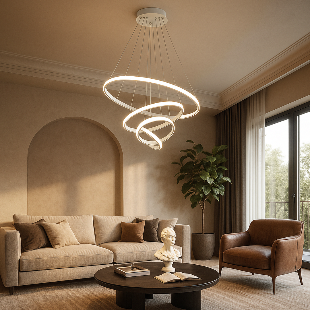 Nowoczesna Okrągła Lampa Sufitowa | Stylowe Wnętrza