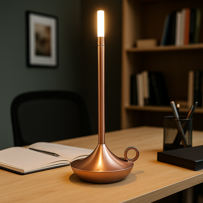 Ładowany Aluminiowy Świecznik | Świeca LED