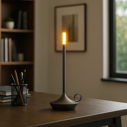 Ładowany Aluminiowy Świecznik | Świeca LED