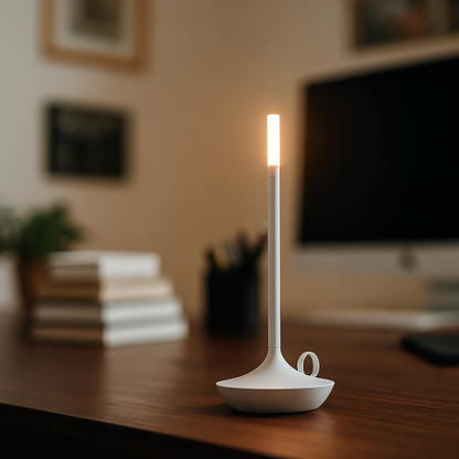 Ładowany Aluminiowy Świecznik | Świeca LED