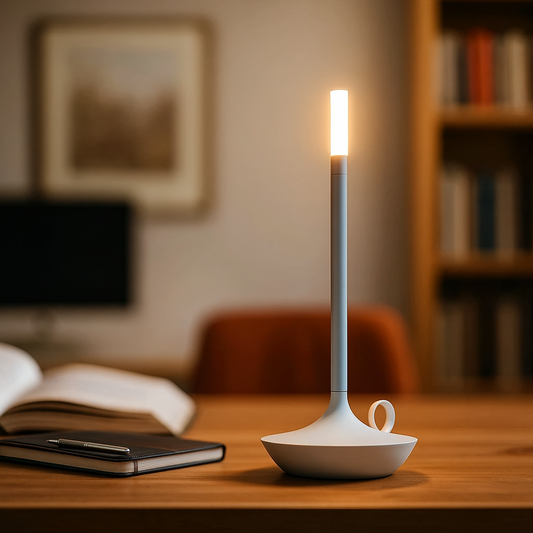 Ładowany Aluminiowy Świecznik | Świeca LED