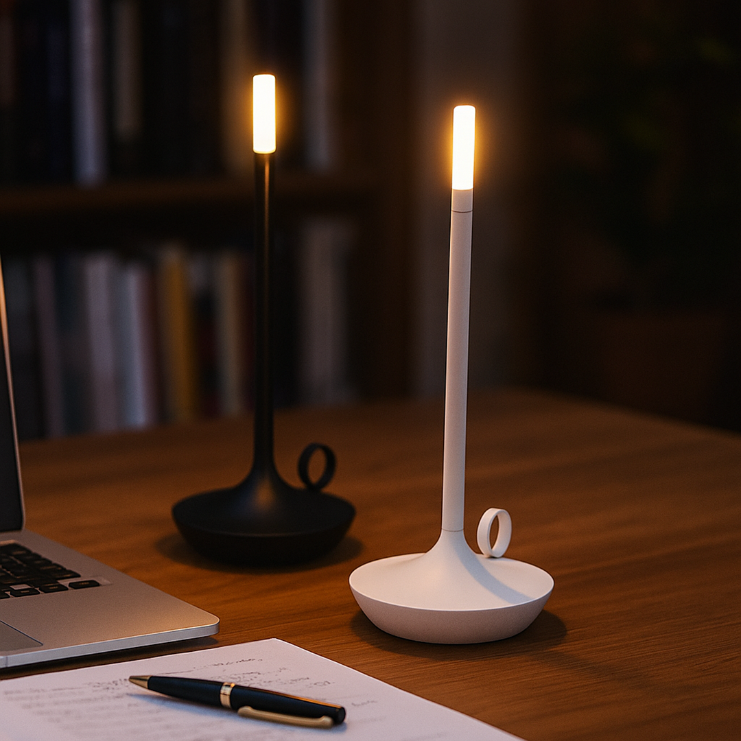 Ładowany Aluminiowy Świecznik | Świeca LED