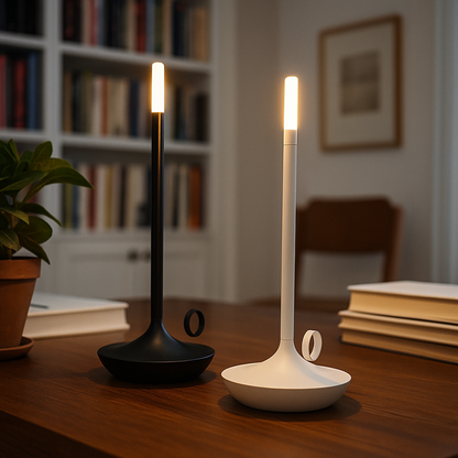 Ładowany Aluminiowy Świecznik | Świeca LED