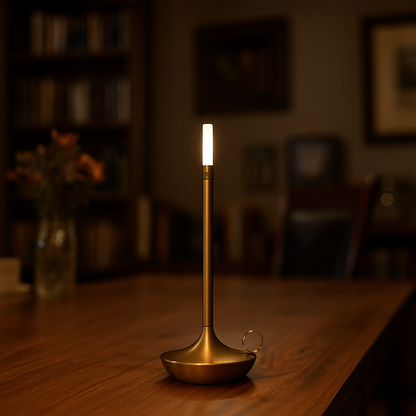 Ładowany Aluminiowy Świecznik | Świeca LED