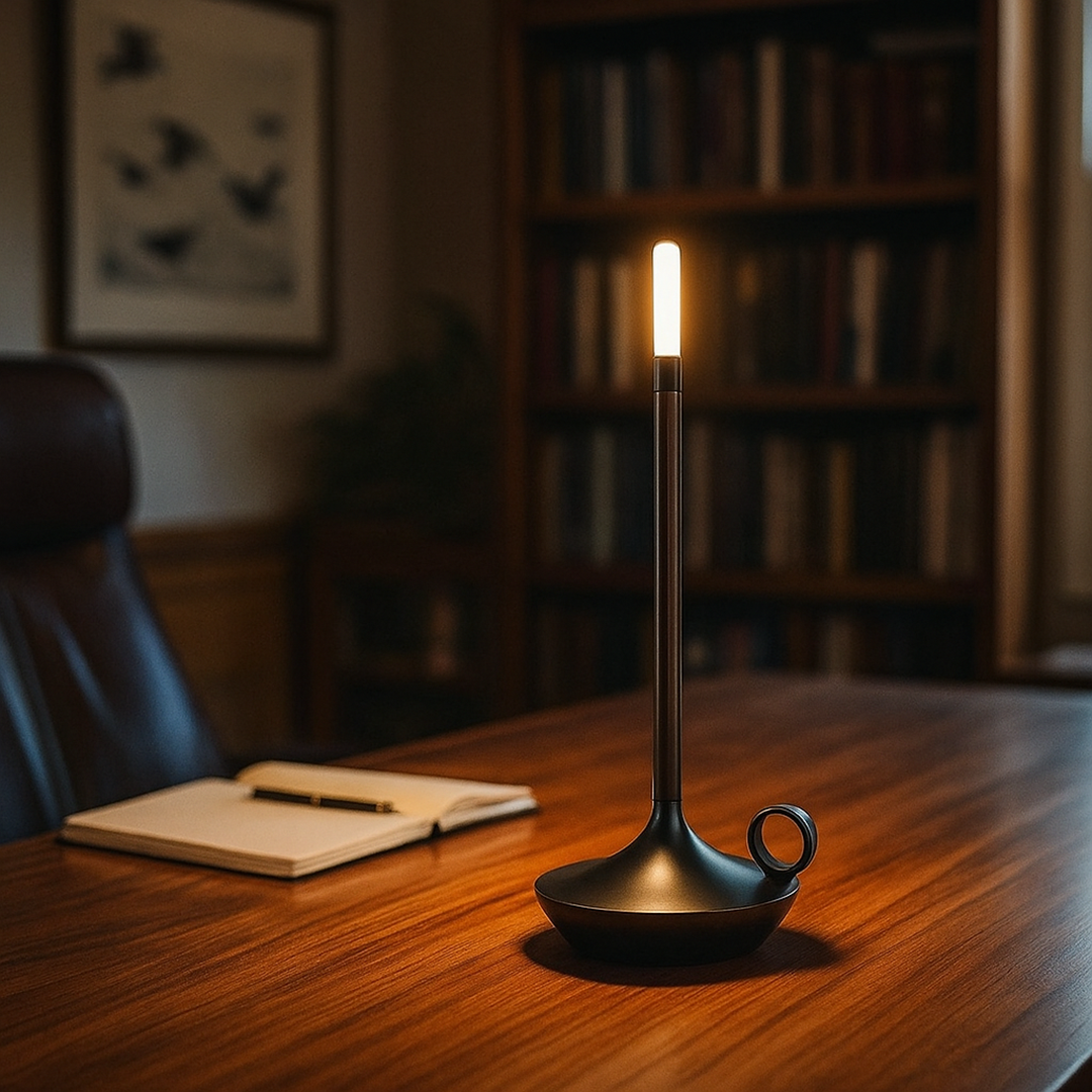 Ładowany Aluminiowy Świecznik | Świeca LED