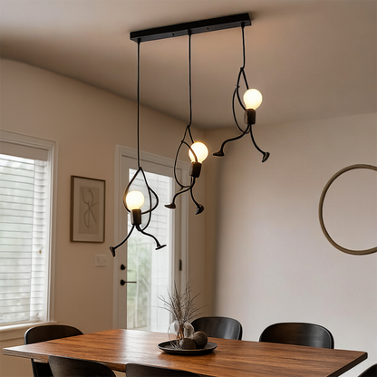 Żelazna Lampa Wisząca W Stylu Retro | Design Żelazny