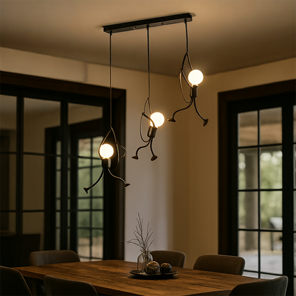 Żelazna Lampa Wisząca W Stylu Retro | Design Żelazny