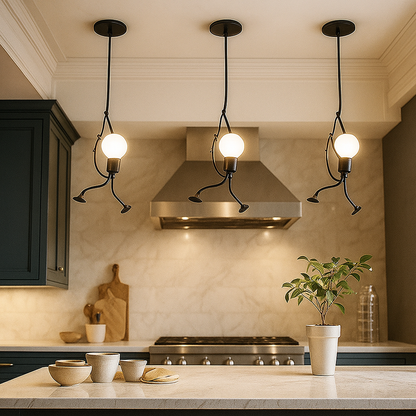 Żelazna Lampa Wisząca W Stylu Retro | Design Żelazny