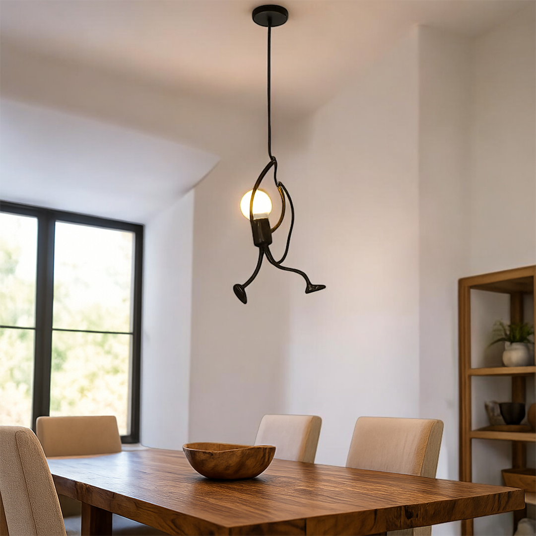 Żelazna Lampa Wisząca W Stylu Retro | Design Żelazny