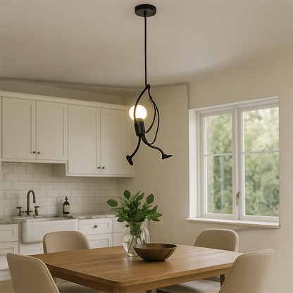 Żelazna Lampa Wisząca W Stylu Retro | Design Żelazny