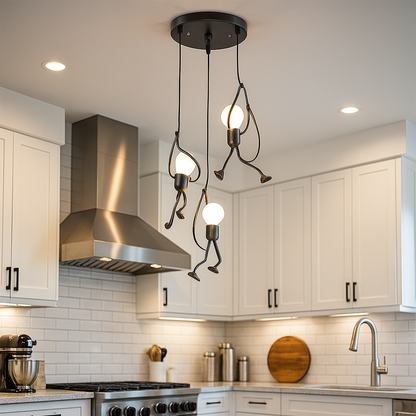 Żelazna Lampa Wisząca W Stylu Retro | Design Żelazny