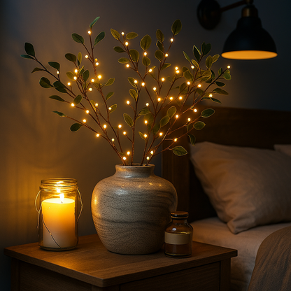 Dekoracyjne Lampki Choinkowe | Gałązka Oliwna