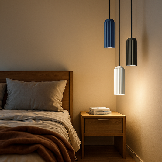 Lampa Wisząca LED Z Metalu I Szkła | Styl Skandynawski