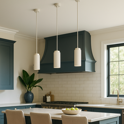 Lampa Wisząca LED Z Metalu I Szkła | Styl Skandynawski