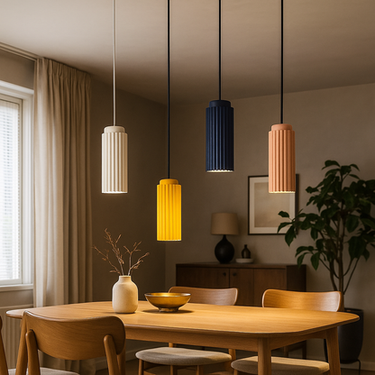 Lampa Wisząca LED Z Metalu I Szkła | Styl Skandynawski