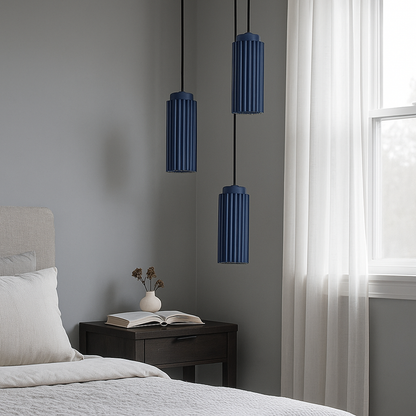 Lampa Wisząca LED Z Metalu I Szkła | Styl Skandynawski