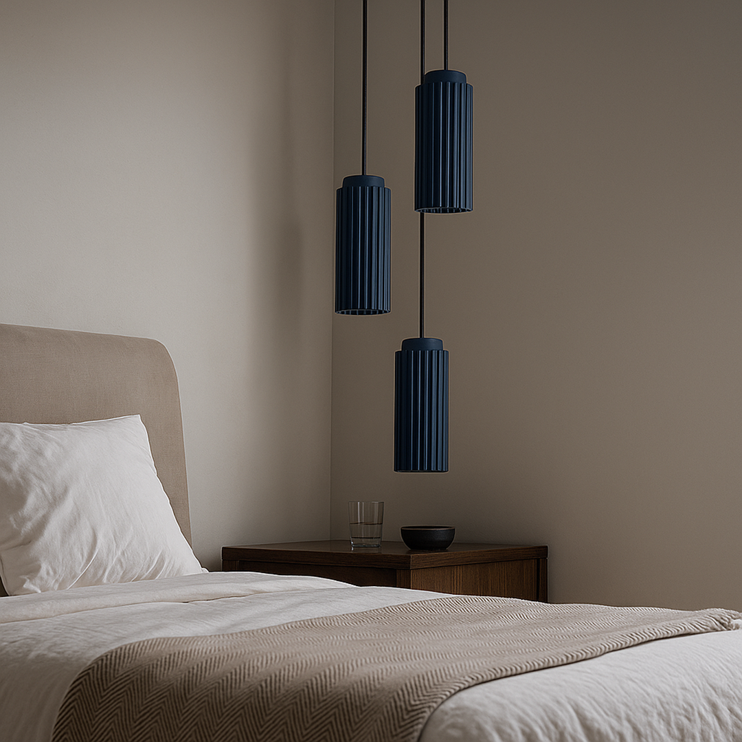 Lampa Wisząca LED Z Metalu I Szkła | Styl Skandynawski