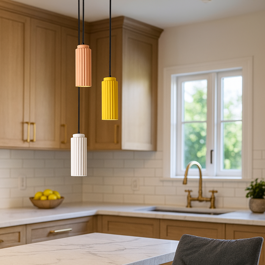 Lampa Wisząca LED Z Metalu I Szkła | Styl Skandynawski