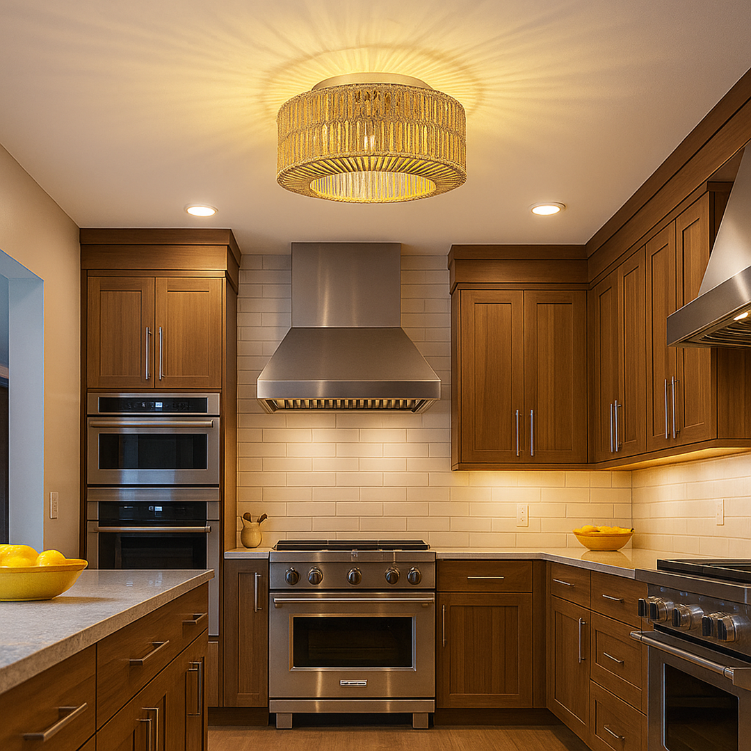 Boho Lampa Sufitowa Z Rattanu | Gniazdo E27