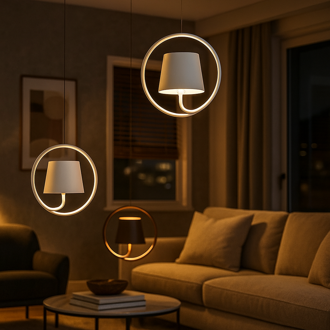 Stylowa Lampa Wisząca LED | Bezprzewodowa