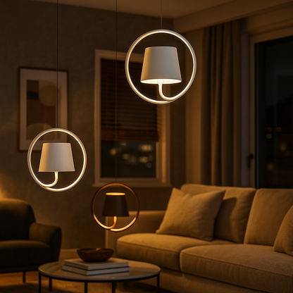 Stylowa Lampa Wisząca LED | Bezprzewodowa