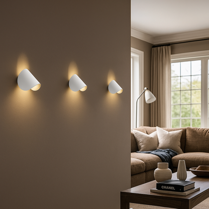 Skandynawska Obracana Lampa Ścienna | Metalowa