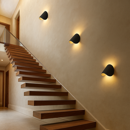 Skandynawska Obracana Lampa Ścienna | Metalowa