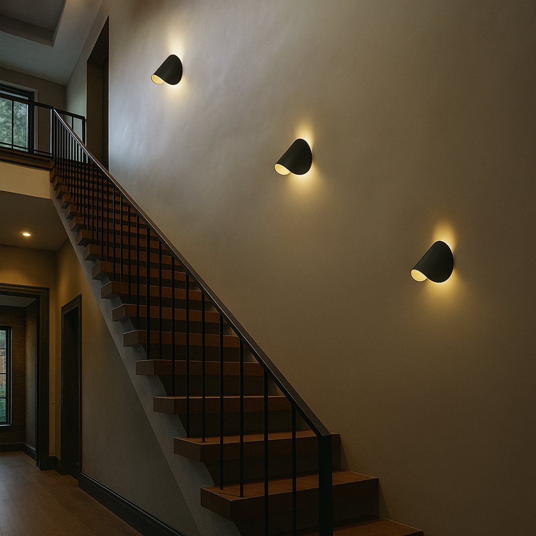 Skandynawska Obracana Lampa Ścienna | Metalowa