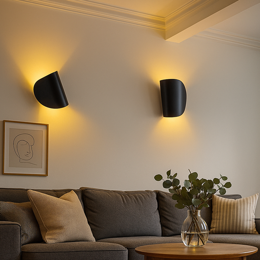 Skandynawska Obracana Lampa Ścienna | Metalowa