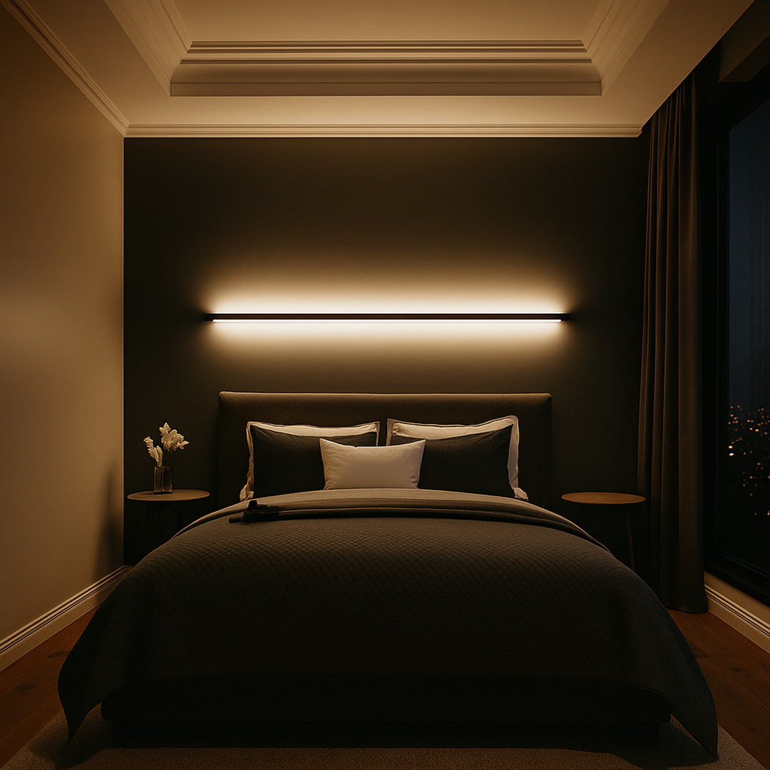 Minimalistyczna Lampa Ścienna LED | Liniowa