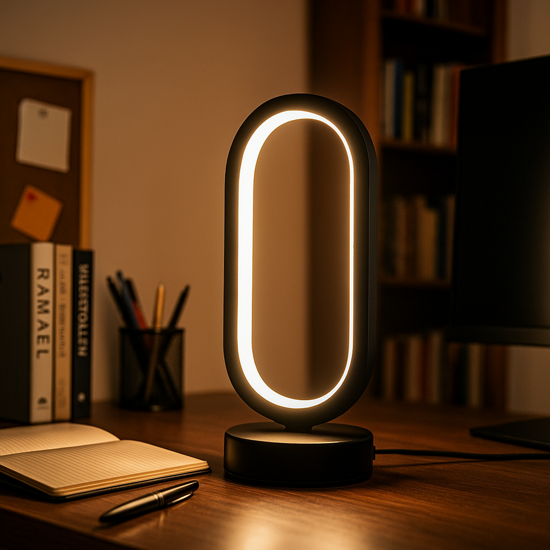 Lampa Stołowa LED W Kształcie U | Nowoczesna