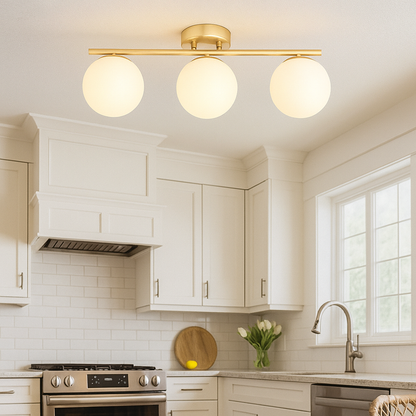 Szklana Lampa Sufitowa LED | Nowoczesne Oświetlenie