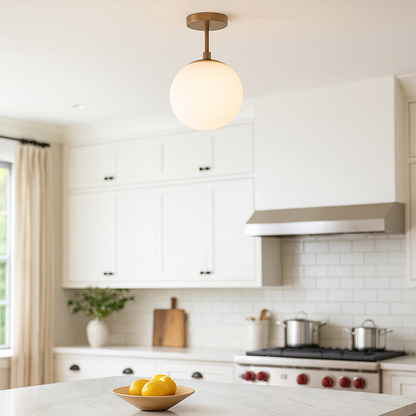 Szklana Lampa Sufitowa LED | Nowoczesne Oświetlenie